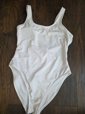 Classic White One-Piece Swimsuit